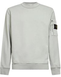 Stone Island - Compass-Patch Pocket-Detail Sweatshirt - Lyst