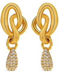 Oscar de la Renta - Crystal-Embellished Earrings - Lyst
