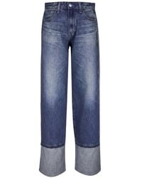 AG Jeans - Adria Contrast-Panel Jeans - Lyst