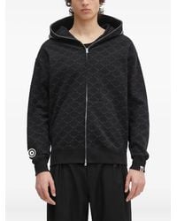 A Bathing Ape - Hoodie Met Monogram En Rits - Lyst