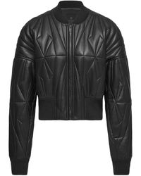 Moncler - Geocamo Quilted Leather Jacket - Lyst