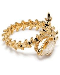 Shaun Leane - 18Kt Diamond Serpents Trace Wrap Ring - Lyst