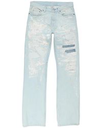 Acne Studios - Jeans Met Gerafelde Details - Lyst