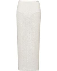 Prada - Sequin-embellished Midi Skirt - Lyst