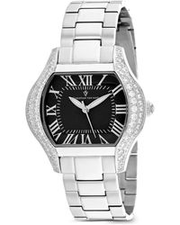 Christian Van Sant - Bianca Crystal-Embellished 34Mm Watch - Lyst
