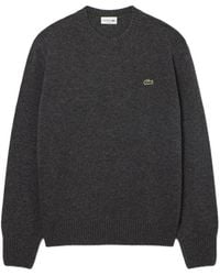 Lacoste - Logo-Patch Crew-Neck Sweater - Lyst