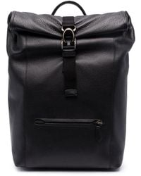 COACH - Roll-top Leather Backpack - Lyst