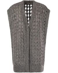 Herno - Mouwloos Vest Met Open Werk - Lyst