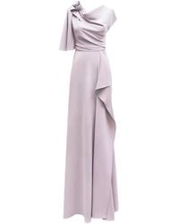 Gemy Maalouf - Draped Asymmetrical-Sleeves Gown - Lyst