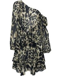 IRO - Leopard-print Ruched Dress - Lyst
