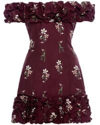 Agua Bendita - Jardin Noche Mini Dress - Lyst