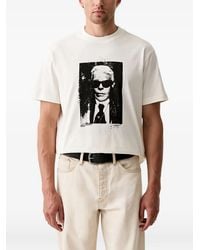 KARL LAGERFELD - Graphic-Print Crew-Neck T-Shirt - Lyst