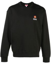 KENZO - Cotton Sweatshirt With Logo Print - Lyst