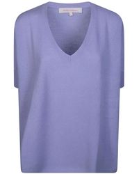 ABSOLUT CASHMERE - T-Shirt Mit V-Ausschnitt - Lyst