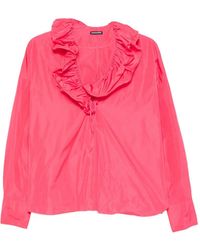 Susanne Bommer - Ruffled Tie-Fastening Blouse - Lyst