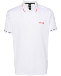 BOSS - Polo à logo imprimé - Lyst