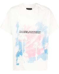 Daniel Patrick - Graphic-Print Crew Neck T-Shirt - Lyst