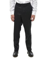 Corneliani - Flat-Front Wool Tailored Trousers - Lyst