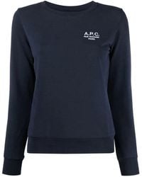 A.P.C. - Sweater Met Geborduurd Logo - Lyst
