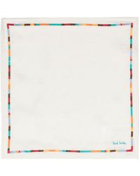 Paul Smith - Logo-embroidered Silk Scarf - Lyst