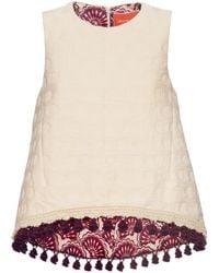 La DoubleJ - Fringed La Scala Top - Lyst