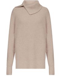 Loulou de Saison - Cecil Ribbed-Stand Collar Sweater - Lyst