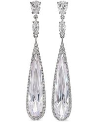 Anabela Chan - 18kt White Gold Vermeil Shard Diamond Drop Earrings - Lyst