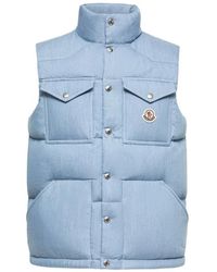 Moncler - Ervional Padded Logo-Patch Vest - Lyst