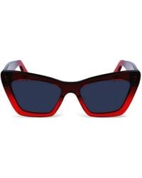 Ferragamo Eyewear - Cat-Eye Frame Sunglasses - Lyst