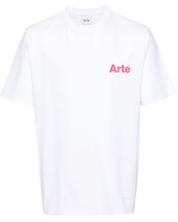 Arte' - Teo Back Heart Cotton T-shirt - Lyst