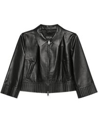 Marc Cain - Rethink Together Leather Jacket - Lyst