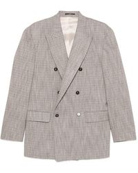 KARL LAGERFELD - Double-Breasted Peaked-Lapel Blazer - Lyst