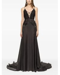 Nissa - Lace-Panel Maxi Dress - Lyst
