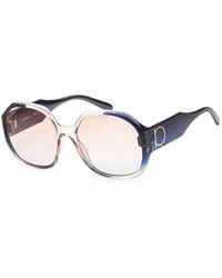 Ferragamo Eyewear - Gancini Geometric-Frame Sunglasses - Lyst