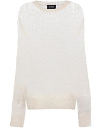 we11done - Maglione Traforato Con Spalle Scoperte - Lyst