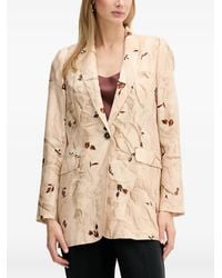 Silvian Heach - Floral-Print Blazer - Lyst