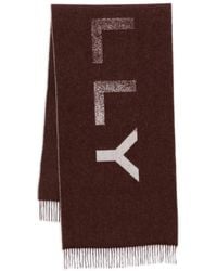 Bally - Sjaal Met Intarsia Logo - Lyst