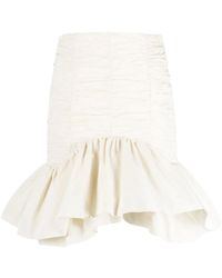 Patou - Peplum-hem High-waisted Skirt - Lyst