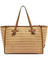 Gianni Chiarini - Large Marcella Leather-Trim Tote Bag - Lyst