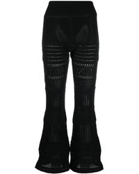 Stella McCartney - Knitted Flared Trousers - Lyst