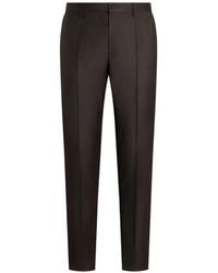 Dolce & Gabbana - Pressed-Crease Tailored Trousers - Lyst