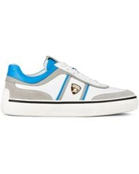 Tod's - Automobili Lamborghini Panelled Lace-Up Leather Sneakers - Lyst