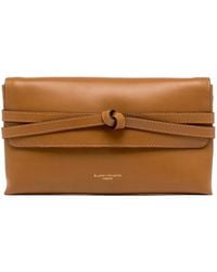 Gianni Chiarini - Belty Knotted Leather Clutch Bag - Lyst