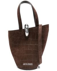 Jacquemus - Crocodile-effect Ring-detail Tote Bag - Lyst