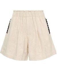 Renli Su - Contrast Trim Shorts - Lyst