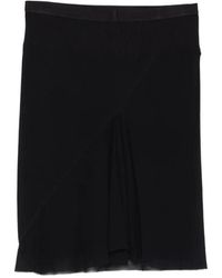 Rick Owens - Ribbed-Panel Mini Skirt - Lyst