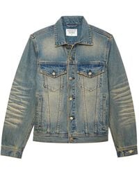 MIDNIGHT RODEO - Distressed Denin Jacket - Lyst