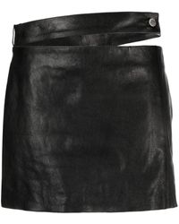 Ambush - Low-rise Leather Miniskirt - Lyst