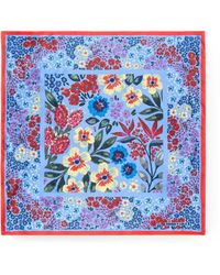 Bimba Y Lola - Pastel Floral Sketch Print Scarf - Lyst