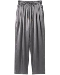 Danamé - Drawstring Satin Track Pants - Lyst